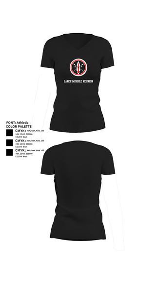 Womens Short Sleeve Vneck Shirt, Lance missile reunion, Army, Teamtime, Team time, sublimation, custom sports apparel, team uniforms, spirit wear, spiritwear, sports uniforms, custom shirts, team store, custom team store, fundraiser sports, apparel fundraiser