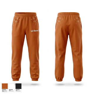 Sweatpants, Lil’ Horns, Softball, Teamtime, Team time, sublimation, custom sports apparel, team uniforms, spirit wear, spiritwear, sports uniforms, custom shirts, team store, custom team store, fundraiser sports, apparel fundraiser