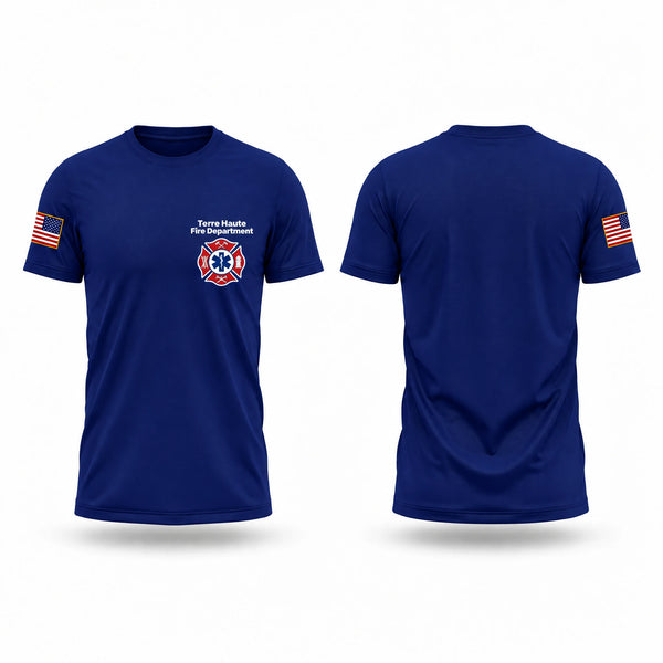 Old School Cotton Feel Shirt, Terre Haute Fire Department, Fire Department, Teamtime, Team time, sublimation, custom sports apparel, team uniforms, spirit wear, spiritwear, sports uniforms, custom shirts, team store, custom team store, fundraiser sports, apparel fundraiser