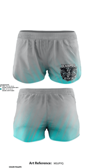 Womens Shorts, Deadbird RFC, Rugby, Teamtime, Team time, sublimation, custom sports apparel, team uniforms, spirit wear, spiritwear, sports uniforms, custom shirts, team store, custom team store, fundraiser sports, apparel fundraiser