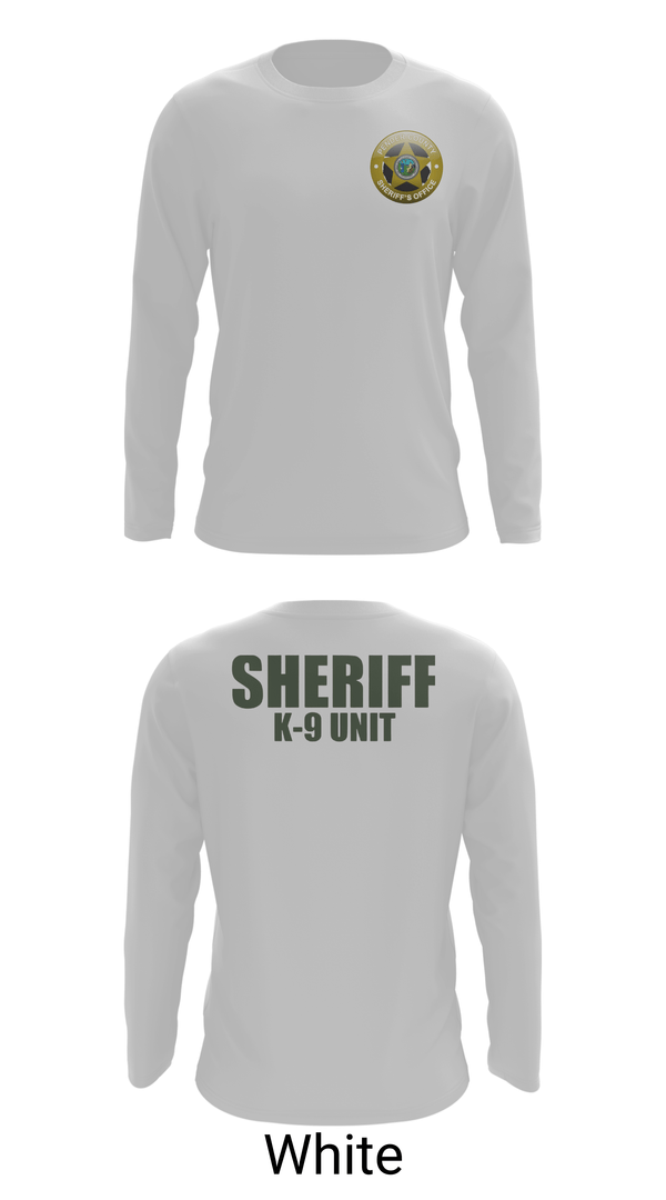 Long Sleeve Performance Shirt, Pender County Sheriff’s Office K9, Police, Teamtime, Team time, sublimation, custom sports apparel, team uniforms, spirit wear, spiritwear, sports uniforms, custom shirts, team store, custom team store, fundraiser sports, apparel fundraiser