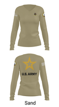 University of Toledo Army Marksmanship Unit 95742667 Women's Long Sleeve V-neck Shirt - 97