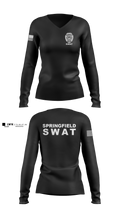 Springfield Ohio SWAT Women's Long Sleeve V-neck Shirt - 7