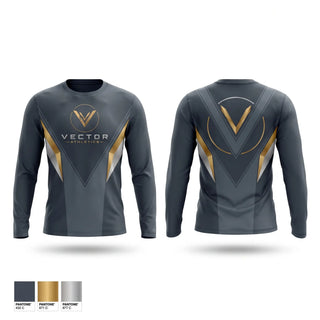 Long Sleeve Performance Shirt, Vector Athletics, Men's Soccer, Teamtime, Team time, sublimation, custom sports apparel, team uniforms, spirit wear, spiritwear, sports uniforms, custom shirts, team store, custom team store, fundraiser sports, apparel fundraiser