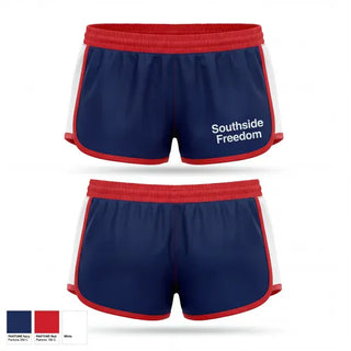 Womens Shorts, Southside Freedom, Baseball, Teamtime, Team time, sublimation, custom sports apparel, team uniforms, spirit wear, spiritwear, sports uniforms, custom shirts, team store, custom team store, fundraiser sports, apparel fundraiser