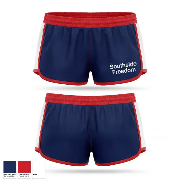 Womens Shorts, Southside Freedom, Baseball, Teamtime, Team time, sublimation, custom sports apparel, team uniforms, spirit wear, spiritwear, sports uniforms, custom shirts, team store, custom team store, fundraiser sports, apparel fundraiser