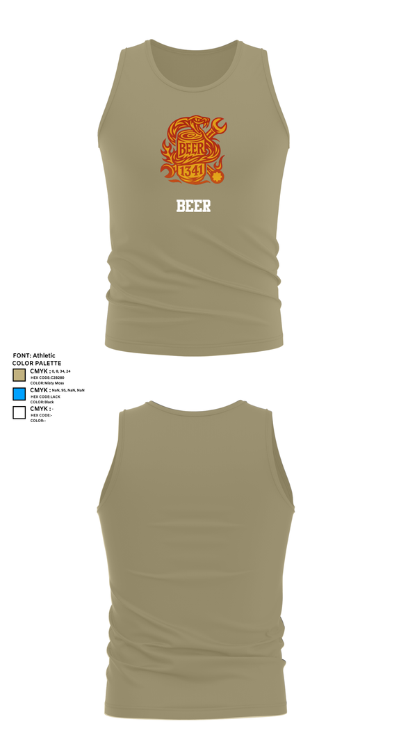 Tank Top, BEER, Marines, Teamtime, Team time, sublimation, custom sports apparel, team uniforms, spirit wear, spiritwear, sports uniforms, custom shirts, team store, custom team store, fundraiser sports, apparel fundraiser