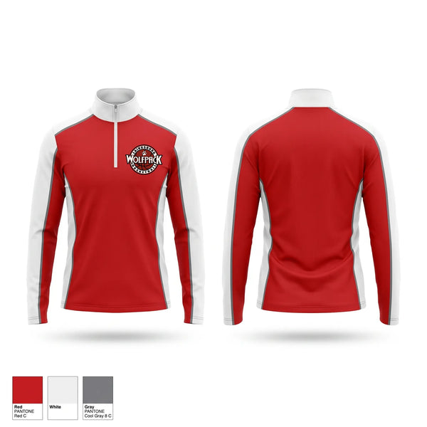 Quarter Zip Jacket, Laingsburg Wolfpack, Men's Basketball, Teamtime, Team time, sublimation, custom sports apparel, team uniforms, spirit wear, spiritwear, sports uniforms, custom shirts, team store, custom team store, fundraiser sports, apparel fundraiser