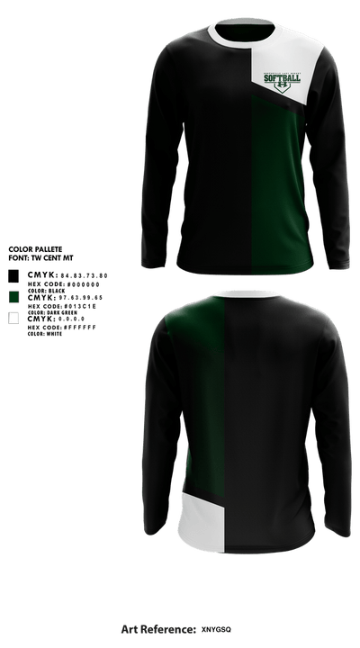 Huntsville Hornets 7830856 Long Sleeve Performance Shirt 1