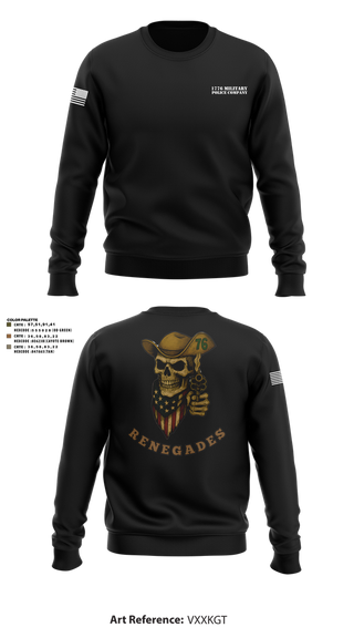 Crew Neck Sweatshirt, 1776 Military Police Company, , Teamtime, Team time, sublimation, custom sports apparel, team uniforms, spirit wear, spiritwear, sports uniforms, custom shirts, team store, custom team store, fundraiser sports, apparel fundraiser