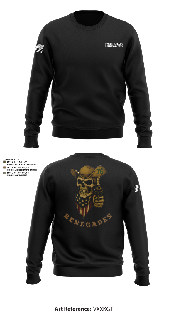 Crew Neck Sweatshirt, 1776 Military Police Company, , Teamtime, Team time, sublimation, custom sports apparel, team uniforms, spirit wear, spiritwear, sports uniforms, custom shirts, team store, custom team store, fundraiser sports, apparel fundraiser