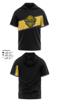 Clutch City Hoops 594116 Short Sleeve Performance Shirt with hood - 25