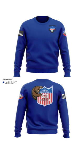 Crew Neck Sweatshirt, Agif board, Army, Teamtime, Team time, sublimation, custom sports apparel, team uniforms, spirit wear, spiritwear, sports uniforms, custom shirts, team store, custom team store, fundraiser sports, apparel fundraiser