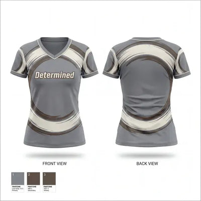 Determined 41404466 Women's Short Sleeve V-neck Shirt - 1