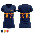 Lassiter NJROTC 48044606 Women's Short Sleeve V-neck Shirt - 1
