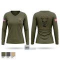 Jackson Municipal Special Response Team Women's Long Sleeve V-neck Shirt - 1