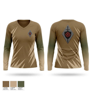Womens Long Sleeve Vneck Shirt, CT Crusaders, Spirit Store, Teamtime, Team time, sublimation, custom sports apparel, team uniforms, spirit wear, spiritwear, sports uniforms, custom shirts, team store, custom team store, fundraiser sports, apparel fundraiser