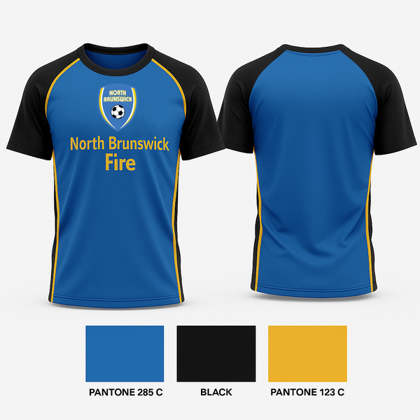 Short Sleeve Performance Shirt, North Brunswick fire, Men's Soccer, Teamtime, Team time, sublimation, custom sports apparel, team uniforms, spirit wear, spiritwear, sports uniforms, custom shirts, team store, custom team store, fundraiser sports, apparel fundraiser