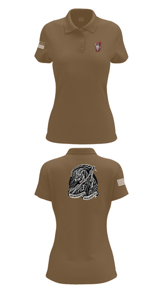 Womens Short Sleeve Performance Polo, , Army, Teamtime, Team time, sublimation, custom sports apparel, team uniforms, spirit wear, spiritwear, sports uniforms, custom shirts, team store, custom team store, fundraiser sports, apparel fundraiser