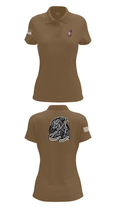 112th, 1/1 BN CRDT 19582480 Women's Short Sleeve Performance Polo  - 15