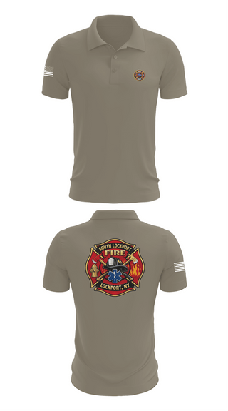 Short Sleeve Performance Polo, South Lockport Fire Company, Fire Department, Teamtime, Team time, sublimation, custom sports apparel, team uniforms, spirit wear, spiritwear, sports uniforms, custom shirts, team store, custom team store, fundraiser sports, apparel fundraiser