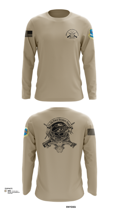 380th Security Police Squadron 85446587 Long Sleeve Performance Shirt 102