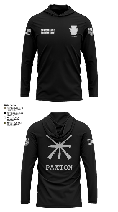 319th IEW Long Sleeve Performance Shirt with hood - 34