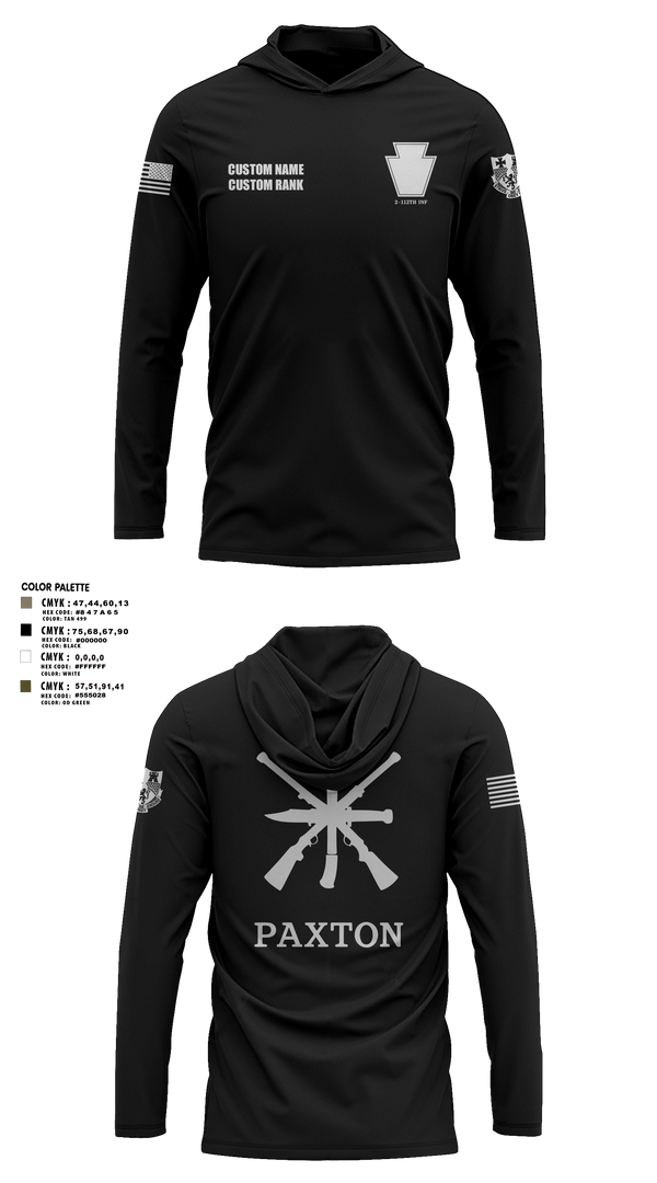 Long Sleeve Performance Shirt with hood, 319th IEW, , Teamtime, Team time, sublimation, custom sports apparel, team uniforms, spirit wear, spiritwear, sports uniforms, custom shirts, team store, custom team store, fundraiser sports, apparel fundraiser