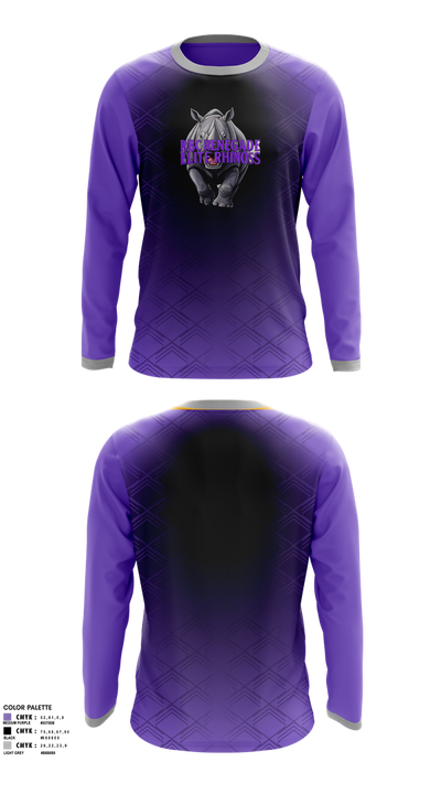 RBC Renegade Elite Rhinos 40669574 Long Sleeve Performance Shirt 2