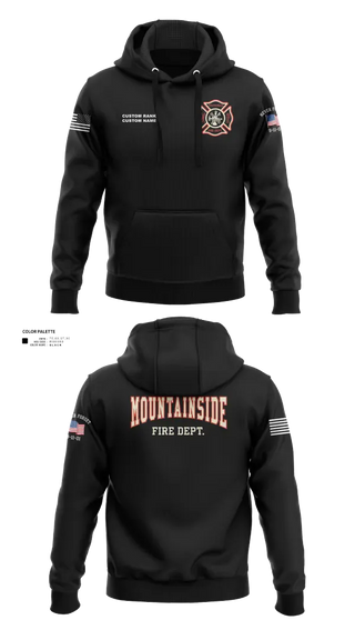 Hoodie, Mountainside Fire Department, Fire Department, Teamtime, Team time, sublimation, custom sports apparel, team uniforms, spirit wear, spiritwear, sports uniforms, custom shirts, team store, custom team store, fundraiser sports, apparel fundraiser