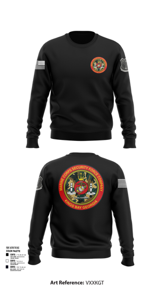 Crew Neck Sweatshirt, Marine Corps Security Forces Battalion, , Teamtime, Team time, sublimation, custom sports apparel, team uniforms, spirit wear, spiritwear, sports uniforms, custom shirts, team store, custom team store, fundraiser sports, apparel fundraiser