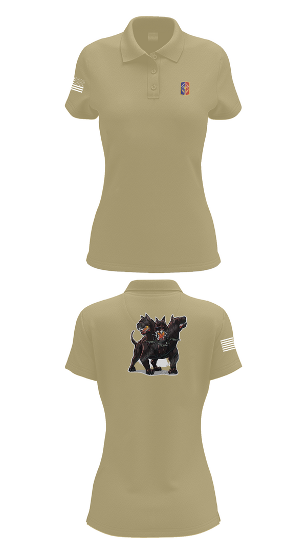 Women's Short Sleeve Performance Polo, 1-174th ADA RGT, , Teamtime, Team time, sublimation, custom sports apparel, team uniforms, spirit wear, spiritwear, sports uniforms, custom shirts, team store, custom team store, fundraiser sports, apparel fundraiser