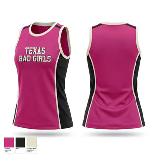 Mens Basketball Jersey, Texas Bad Girls, Women's Basketball, Teamtime, Team time, sublimation, custom sports apparel, team uniforms, spirit wear, spiritwear, sports uniforms, custom shirts, team store, custom team store, fundraiser sports, apparel fundraiser