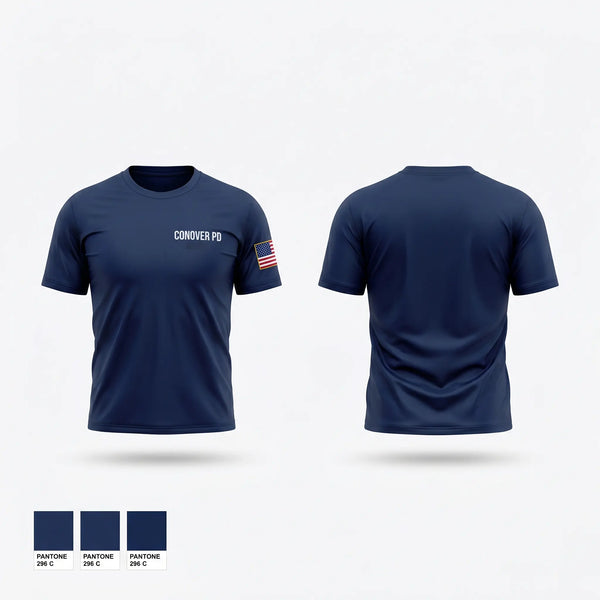 Short Sleeve Performance Shirt, Conover PD, Police, Teamtime, Team time, sublimation, custom sports apparel, team uniforms, spirit wear, spiritwear, sports uniforms, custom shirts, team store, custom team store, fundraiser sports, apparel fundraiser