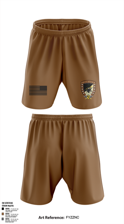 Echo Company, 1-227 AB, 1ACB, 1CD 36201822 Athletic Shorts With Pockets - 2