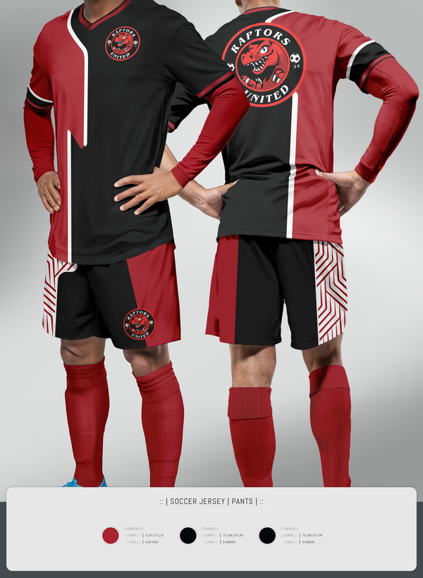 Mens Soccer Jersey, Raptors United, Men's Soccer, Teamtime, Team time, sublimation, custom sports apparel, team uniforms, spirit wear, spiritwear, sports uniforms, custom shirts, team store, custom team store, fundraiser sports, apparel fundraiser