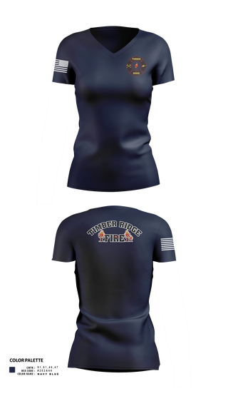Womens Short Sleeve Vneck Shirt, Timber ridge fire, Fire Department, Teamtime, Team time, sublimation, custom sports apparel, team uniforms, spirit wear, spiritwear, sports uniforms, custom shirts, team store, custom team store, fundraiser sports, apparel fundraiser