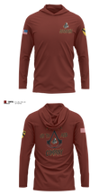 Alpha Company, 615th ASB 23334893 Long Sleeve Performance Shirt with hood - 3