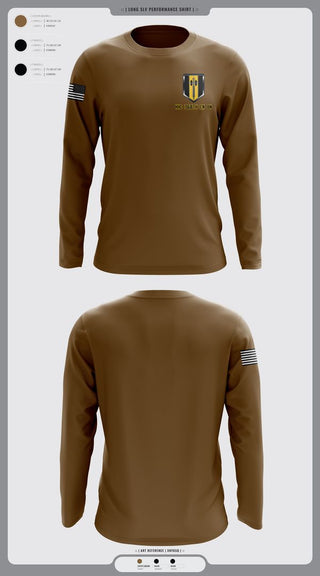 Long Sleeve Performance Shirt, HHC 368th EN BN, , Teamtime, Team time, sublimation, custom sports apparel, team uniforms, spirit wear, spiritwear, sports uniforms, custom shirts, team store, custom team store, fundraiser sports, apparel fundraiser