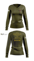 7th ESB 1478980 Women's Long Sleeve V-neck Shirt - 101