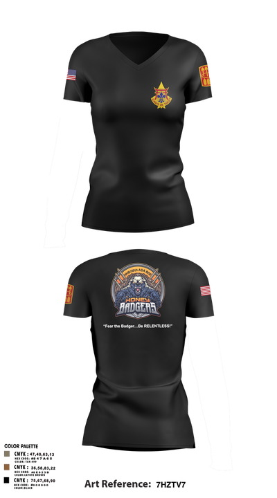 HHB_30X 8927960 Women's Short Sleeve V-neck Shirt - 3