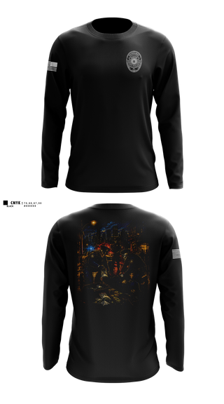 Long Sleeve Performance Shirt, Shamokin City Police, Police, Teamtime, Team time, sublimation, custom sports apparel, team uniforms, spirit wear, spiritwear, sports uniforms, custom shirts, team store, custom team store, fundraiser sports, apparel fundraiser