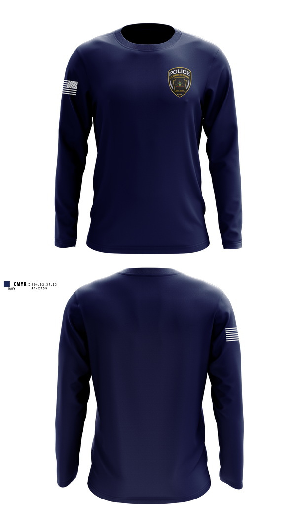 Long Sleeve Performance Shirt, Lycoming Regional Police Department, Police, Teamtime, Team time, sublimation, custom sports apparel, team uniforms, spirit wear, spiritwear, sports uniforms, custom shirts, team store, custom team store, fundraiser sports, apparel fundraiser