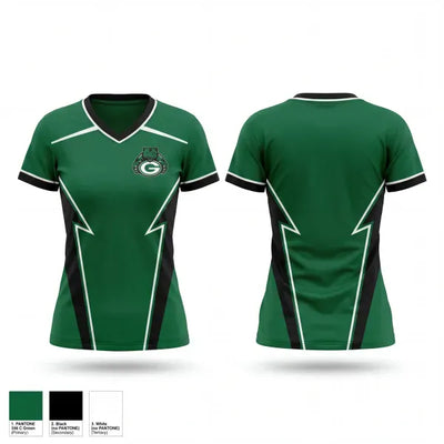 Granite Bay High School Tennis 29566642 Women's Short Sleeve V-neck Shirt - 1