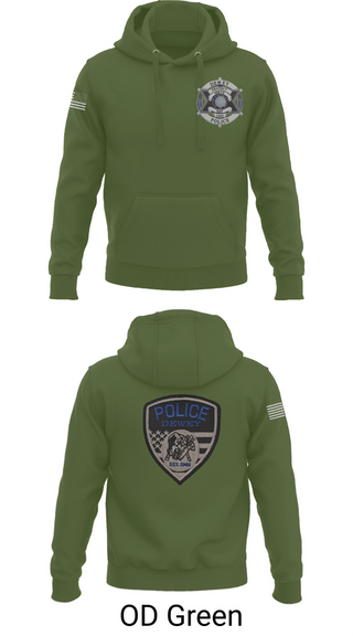 Hoodie, Dewey Police Department, , Teamtime, Team time, sublimation, custom sports apparel, team uniforms, spirit wear, spiritwear, sports uniforms, custom shirts, team store, custom team store, fundraiser sports, apparel fundraiser