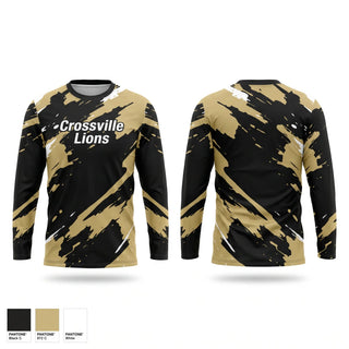 Long Sleeve Performance Shirt, Crossville Lions, Baseball, Teamtime, Team time, sublimation, custom sports apparel, team uniforms, spirit wear, spiritwear, sports uniforms, custom shirts, team store, custom team store, fundraiser sports, apparel fundraiser