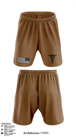 Athletic Shorts With Pockets, HHB 5-5 ADA Hippocratic Steel, Army, Teamtime, Team time, sublimation, custom sports apparel, team uniforms, spirit wear, spiritwear, sports uniforms, custom shirts, team store, custom team store, fundraiser sports, apparel fundraiser