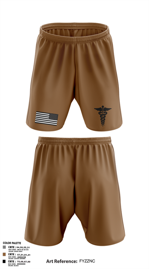 Athletic Shorts With Pockets, HHB 5-5 ADA Hippocratic Steel, Army, Teamtime, Team time, sublimation, custom sports apparel, team uniforms, spirit wear, spiritwear, sports uniforms, custom shirts, team store, custom team store, fundraiser sports, apparel fundraiser