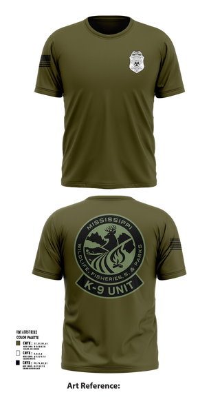 Short Sleeve Performance Shirt, MDWFP K9, , Teamtime, Team time, sublimation, custom sports apparel, team uniforms, spirit wear, spiritwear, sports uniforms, custom shirts, team store, custom team store, fundraiser sports, apparel fundraiser