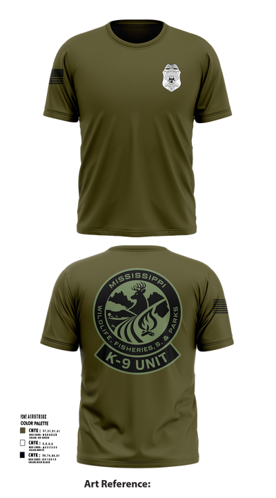 MDWFP K9 21939837 Short Sleeve Performance Shirt - 104
